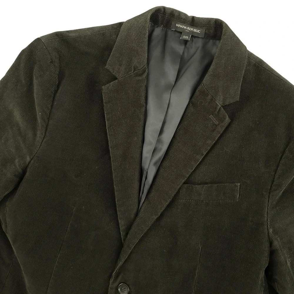 Banana Republic Blazer Mens 42 Brown‎ Corduroy Slim Fit Sport Coat Jacket